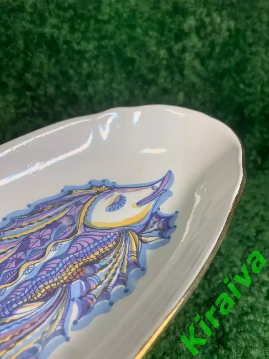 Тарелка овальная Рыба Барановский ФЗ, фарфоровое, глубокое, 26?12,5 см Н2323 3