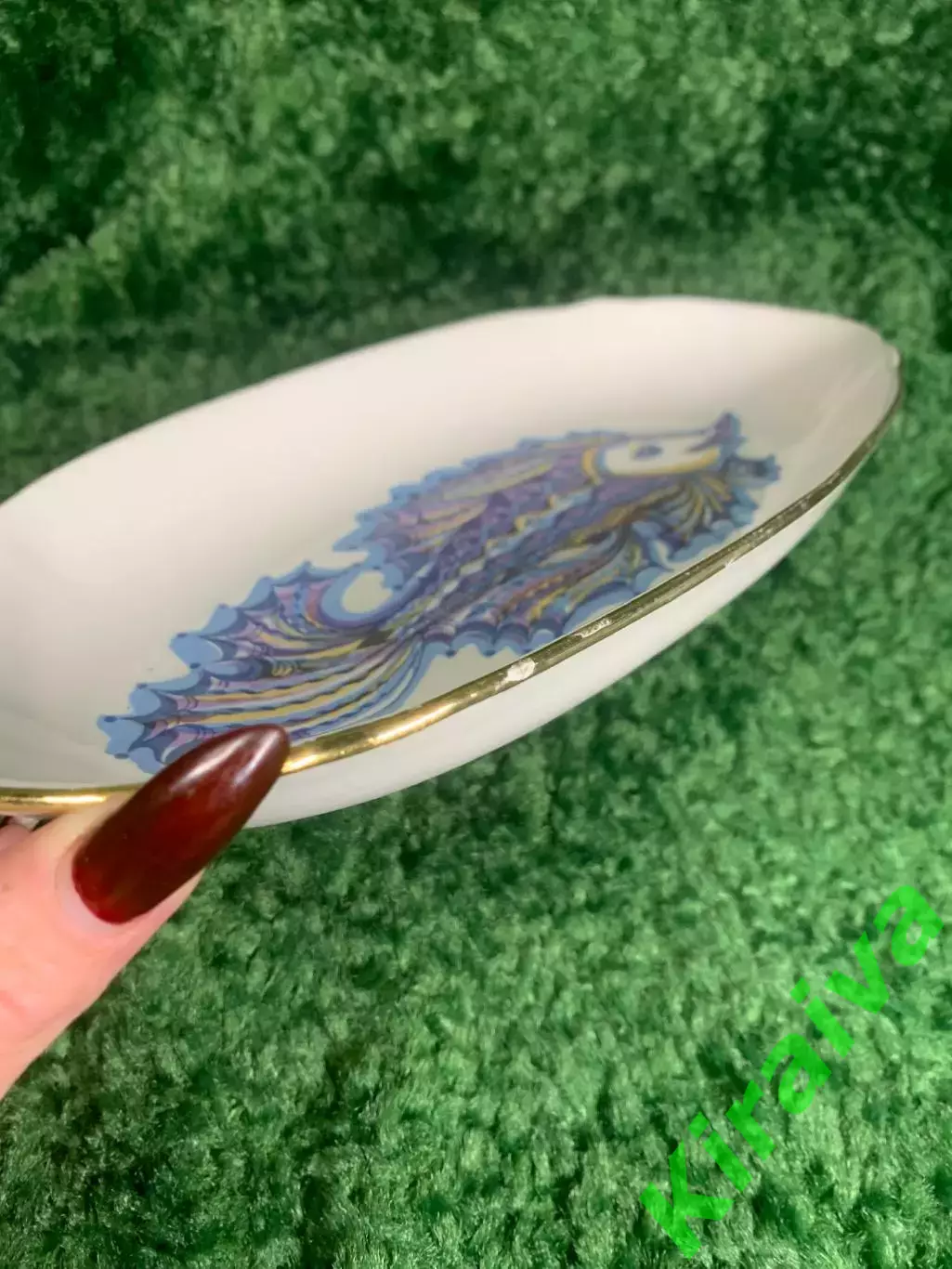 Тарелка овальная Рыба Барановский ФЗ, фарфоровое, глубокое, 26?12,5 см Н2323 6