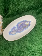 Тарелка овальная Рыба Барановский ФЗ, фарфоровое, глубокое, 26?12,5 см Н2323