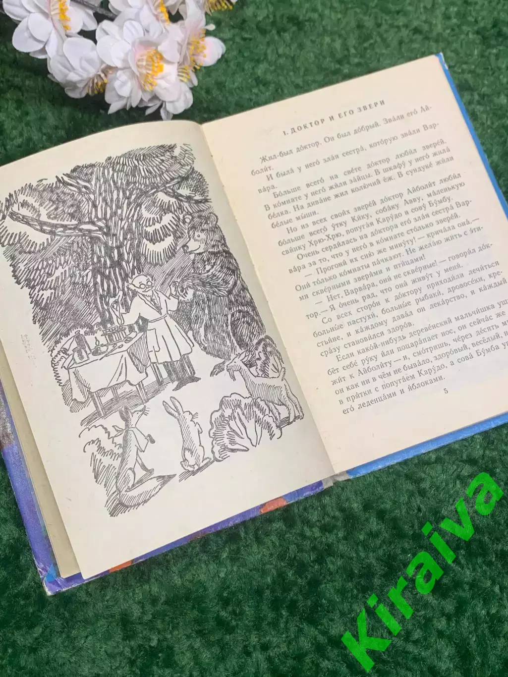 Книга детская сказка о добром докторе «Доктор Айболит» Чуковский 1981 г Н2335 4