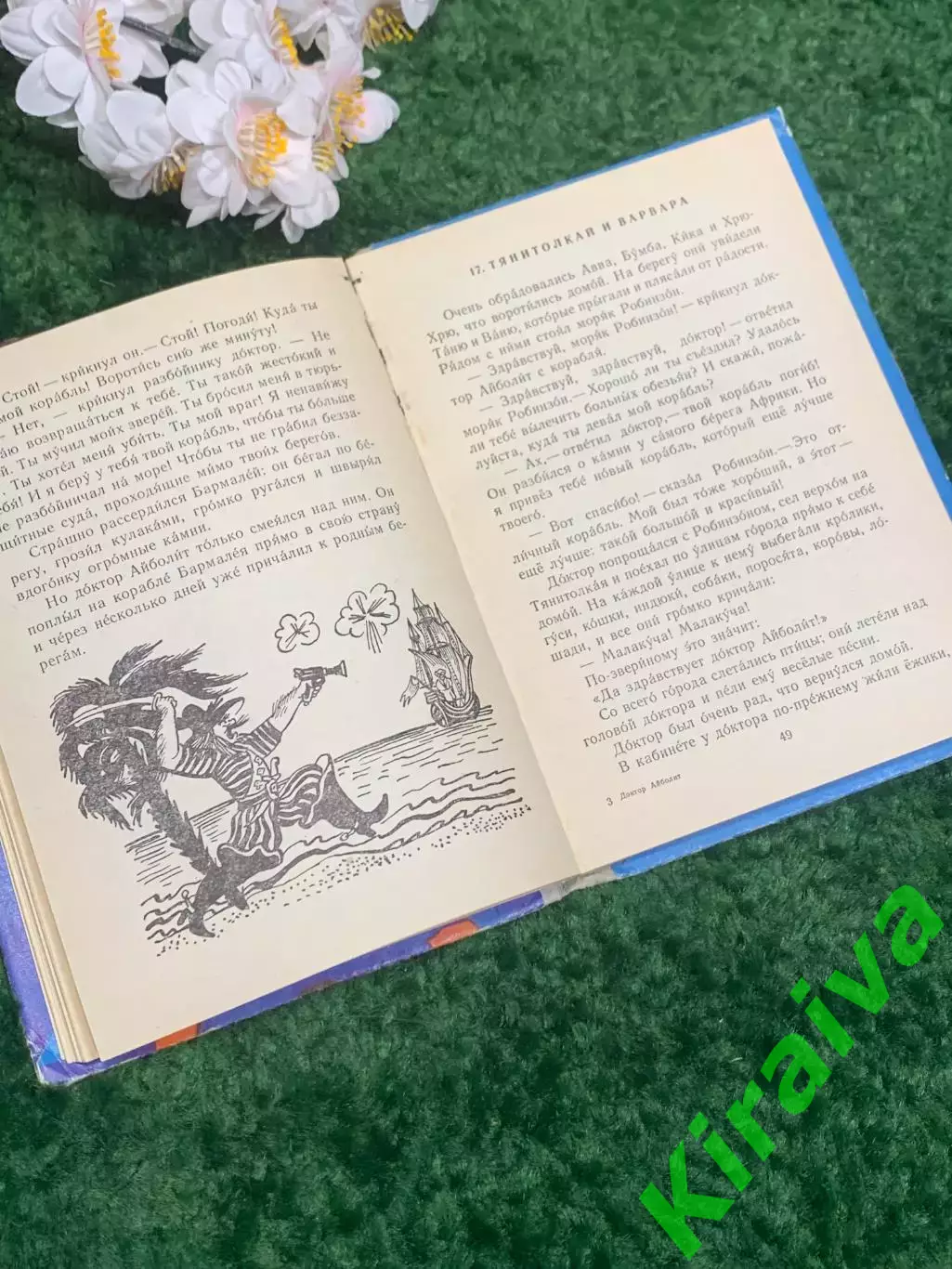 Книга детская сказка о добром докторе «Доктор Айболит» Чуковский 1981 г Н2335 5