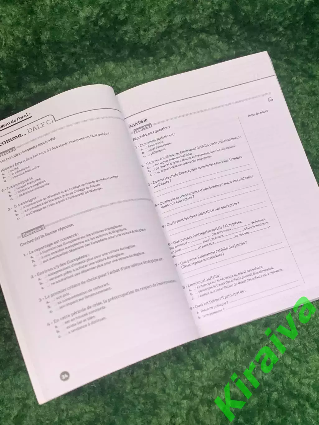 Книга французский язык, пособие + диск «ABC DALF C1/C2» для подготовки к экзамен 3