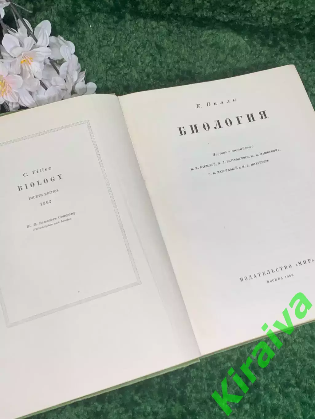 Книга учебное, научное издание «Биология» К. Вилли, «Мир», 1966 г., Н2372 2