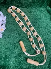 Массажёр деревянный ленточно-роликовый для спины, ног и тела, 133 см, Н7940