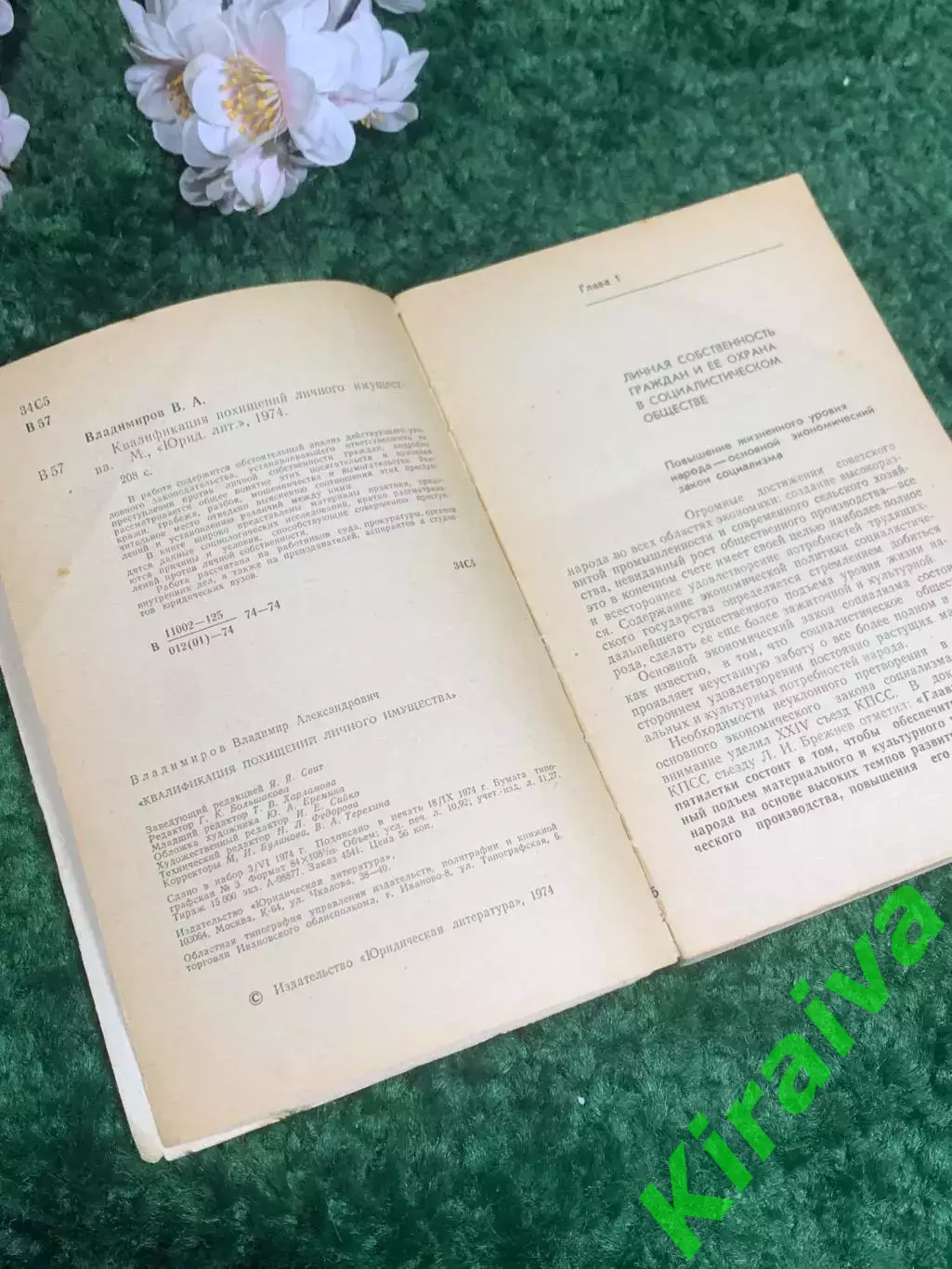 Книга право «Квалификация угонов личного имущества» В. А. Владимиров, Н2385 2