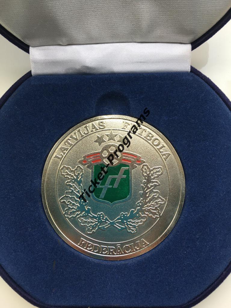 Медаль/Знак. Футбол. Латвия. Латвийская футбольная федерация, оригинал ВИД#2