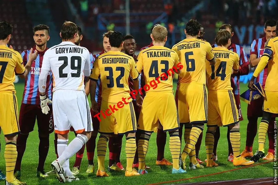 Футболка игровая ФК МЕТАЛЛИСТ (Харьков Украина) - ТРАБЗОН 2014-2015 №29 ГОРЯИНОВ 7