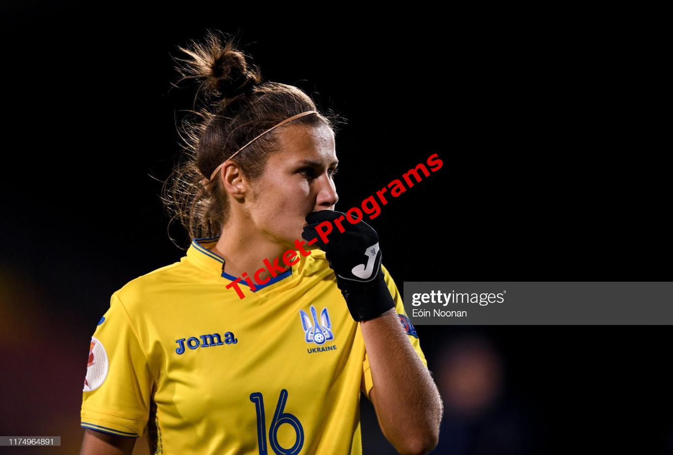 Футболка игровая Украина Женщины УЕФА ЕВРО-21 Сборная УКРАИНЫ 2019-2020 КРАВЧУК 3