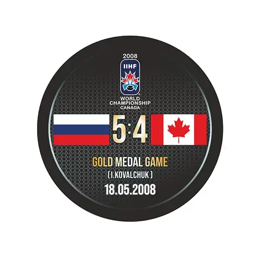 Шайба ЧМ 2008 CANADA GOLD MEDAL GAME 1-ст.