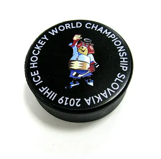Шайба ЧМ 2019 Словакия Талисман черный