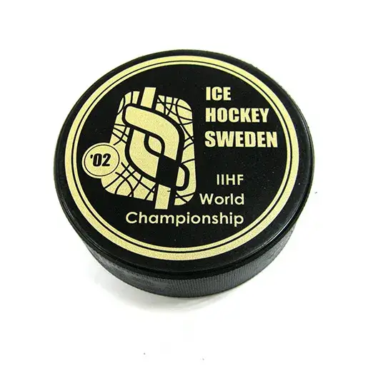 Шайба ЧМ 2002 Швеция кремовая 1-ст.