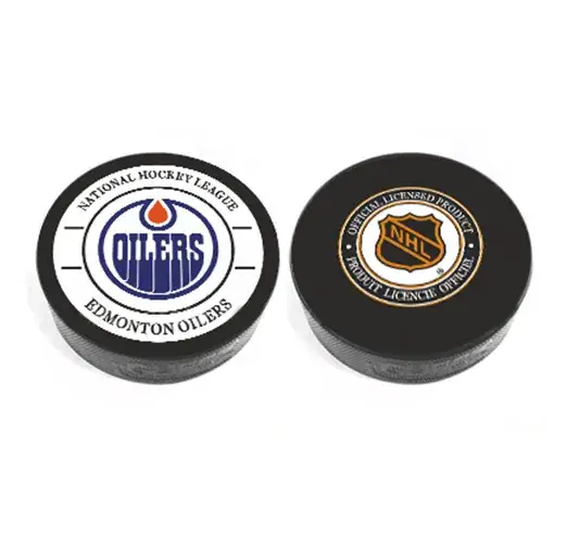 Шайба НХЛ белый фон Эдмонтон