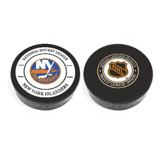 Шайба НХЛ белый фон Айлендерс