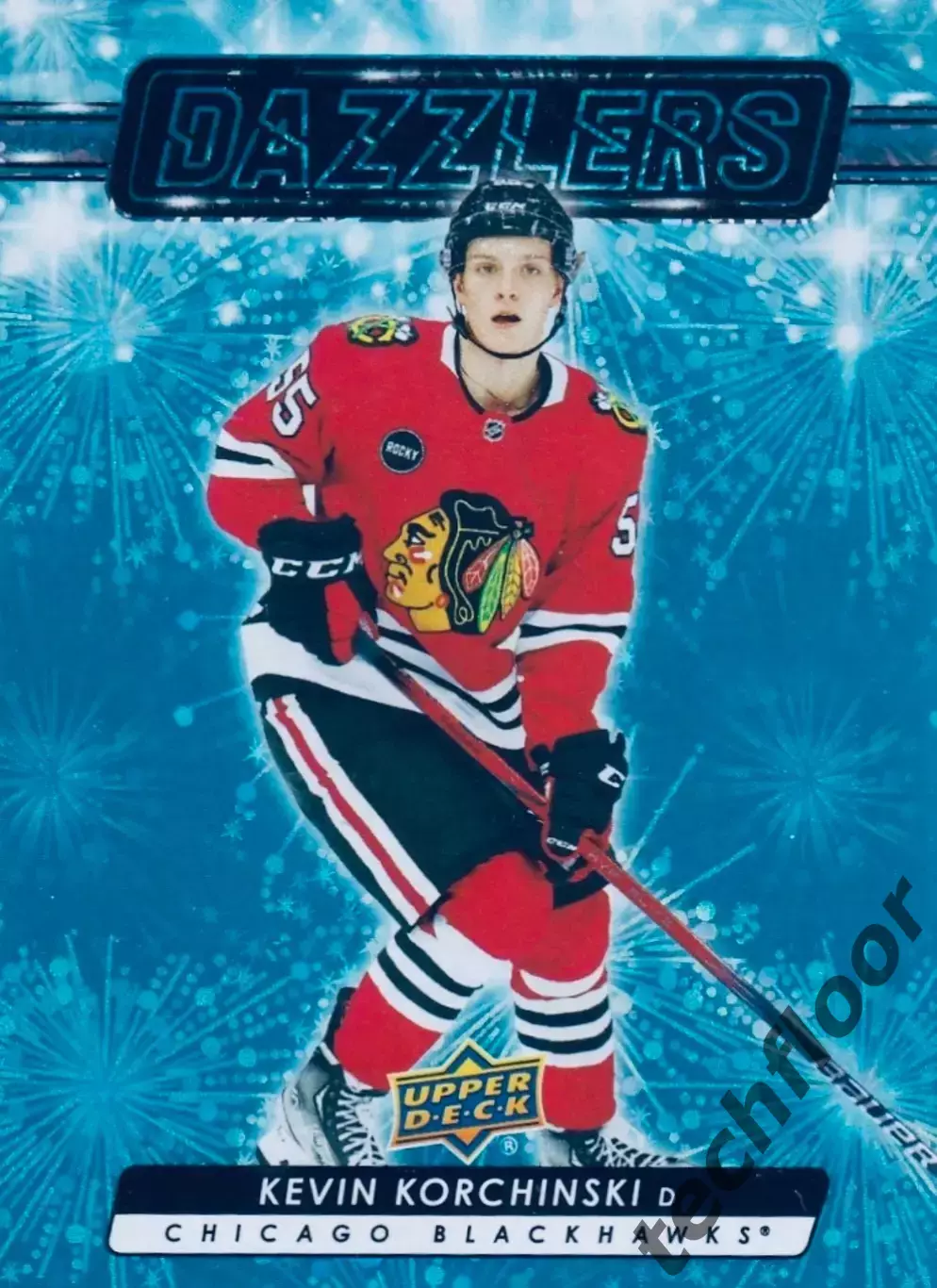 Карточка NHL Kevin Korchinski Chicago Blackhawks/Кевин Корчински Чикаго НХЛ