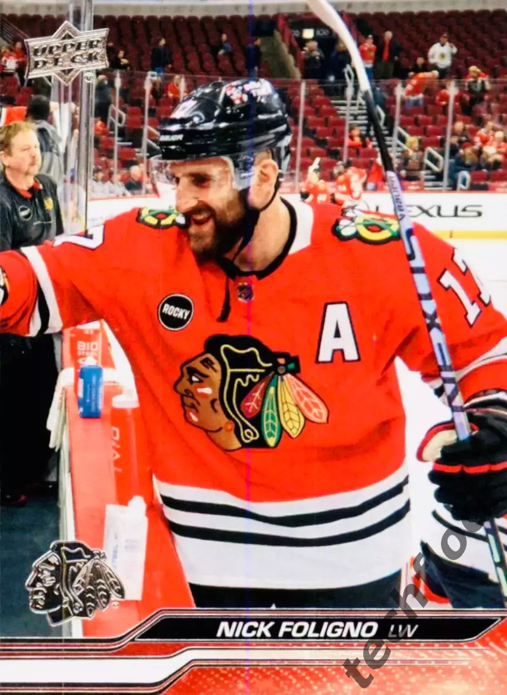 Карточка NHL Nick Foligno Chicago Blackhawks/Ник Фолиньо Чикаго НХЛ