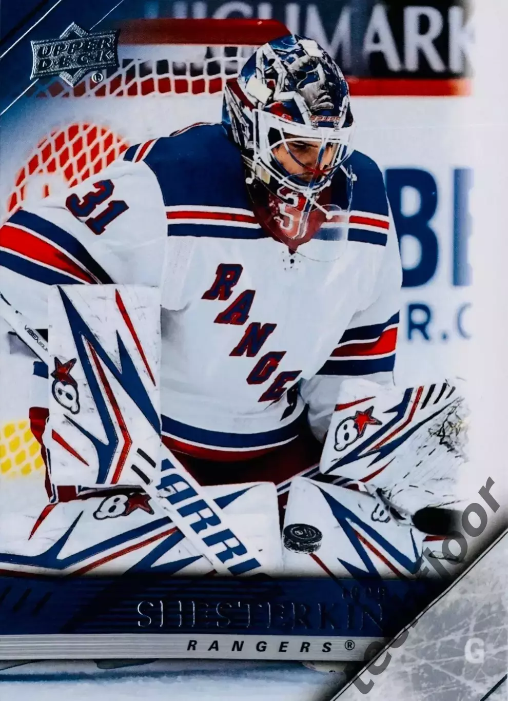 Карточка NHL Igor Shesterkin New York Rangers/Игорь Шестеркин Рейнджерс НХЛ