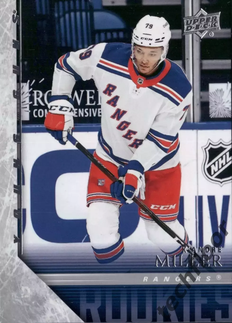 Карточка NHL K’ Andre Miller New York Rangers/К’Андре Миллер Рейнджерс НХЛ