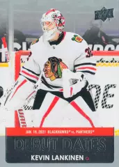 Карточка NHL Kevin Lankinen Chicago Blackhawks/Кевин Ланкинен Чикаго НХЛ