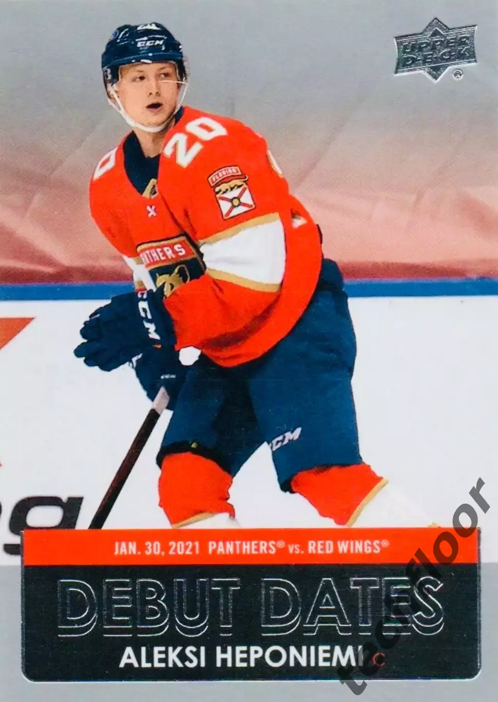Карточка NHL Aleksi Heponiemi Florida Panthers/Алекси Хепониеми Флорида НХЛ