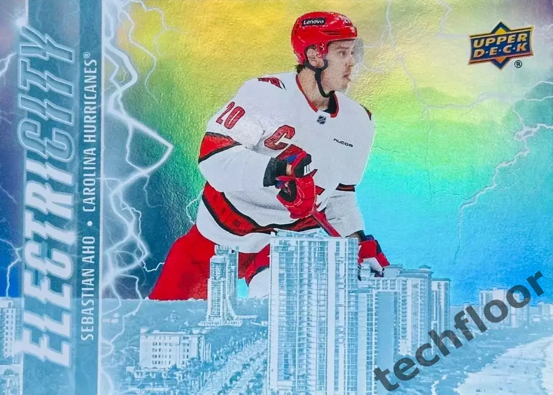 Карточка NHL Sebastian Aho Carolina Hurricanes/ Себастьян Ахо Каролина НХЛ
