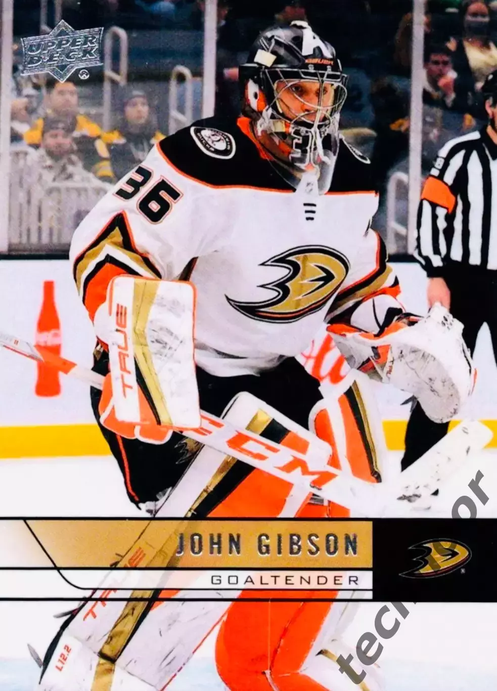 Карточка NHL John Gibson Anaheim Ducks /Джон Гибсон Анахайм НХЛ