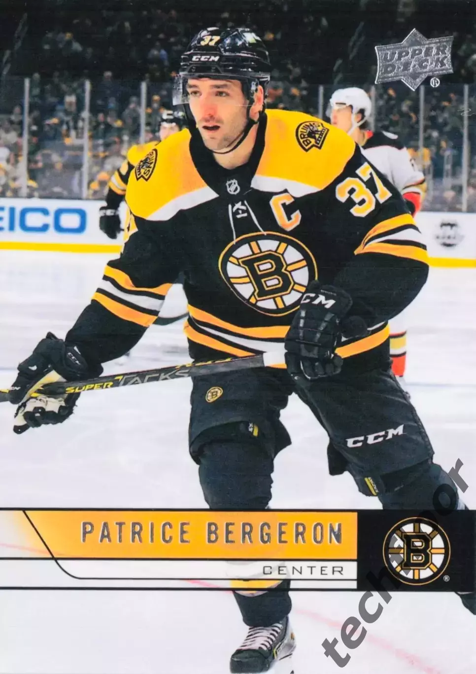 Карточка NHL Patrice Bergeron Boston Bruins/Патрис Бержерон Бостон НХЛ