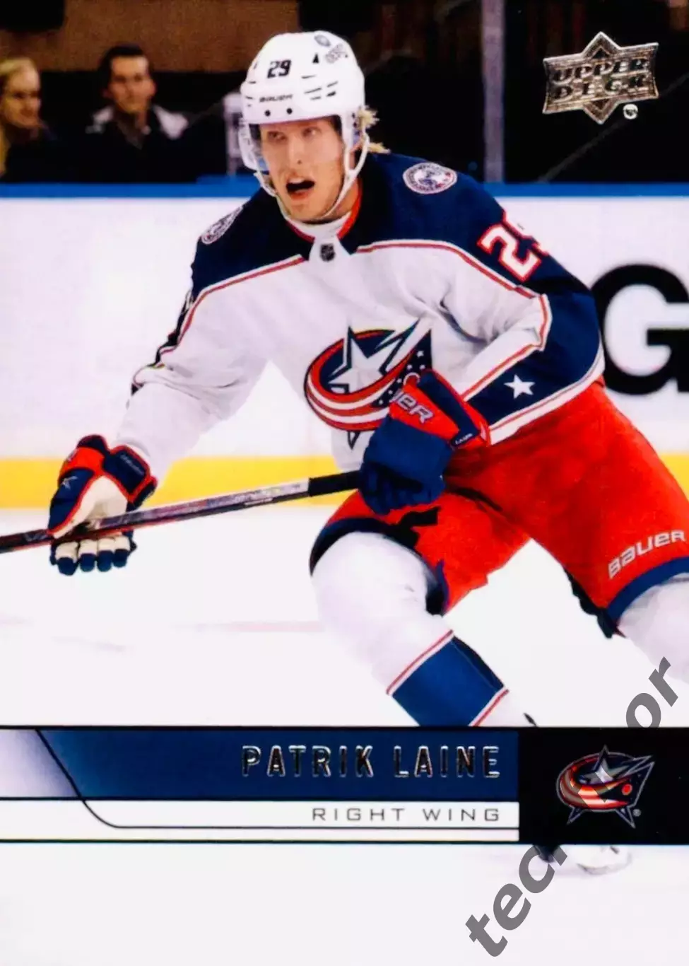 Карточка NHL Patrik Laine Columbus Blue Jackets/Патрик Лайне Коламбус НХЛ