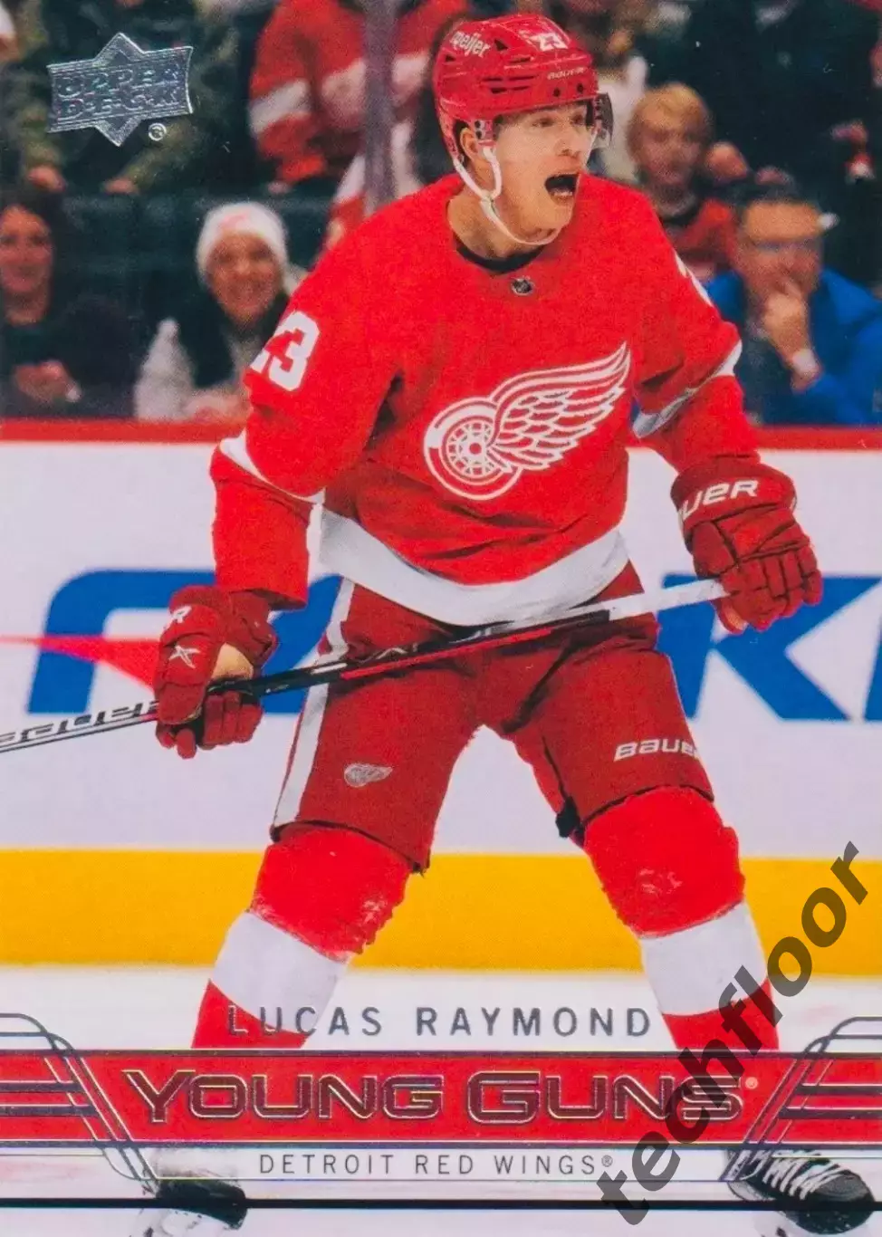 Карточка NHL Lucas Raymond Detroit Red Wings/Лукас Рэймонд Детройт НХЛ