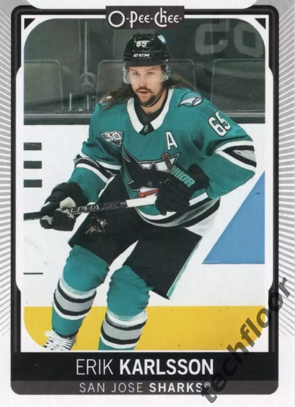 Карточка NHL Erik Karlsson San Jose Sharks/Эрик Карлссон Сан-Хосе Шаркс НХЛ