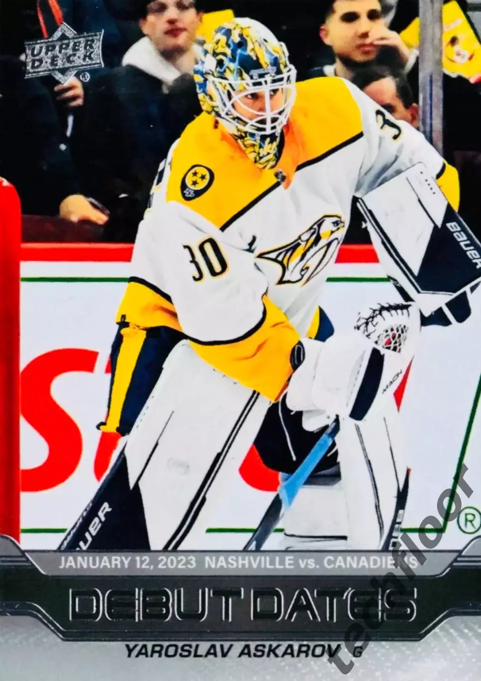 Карточка NHL Yaroslav Askarov Nashville Predators/Ярослав Аскаров Нэшвилл НХЛ