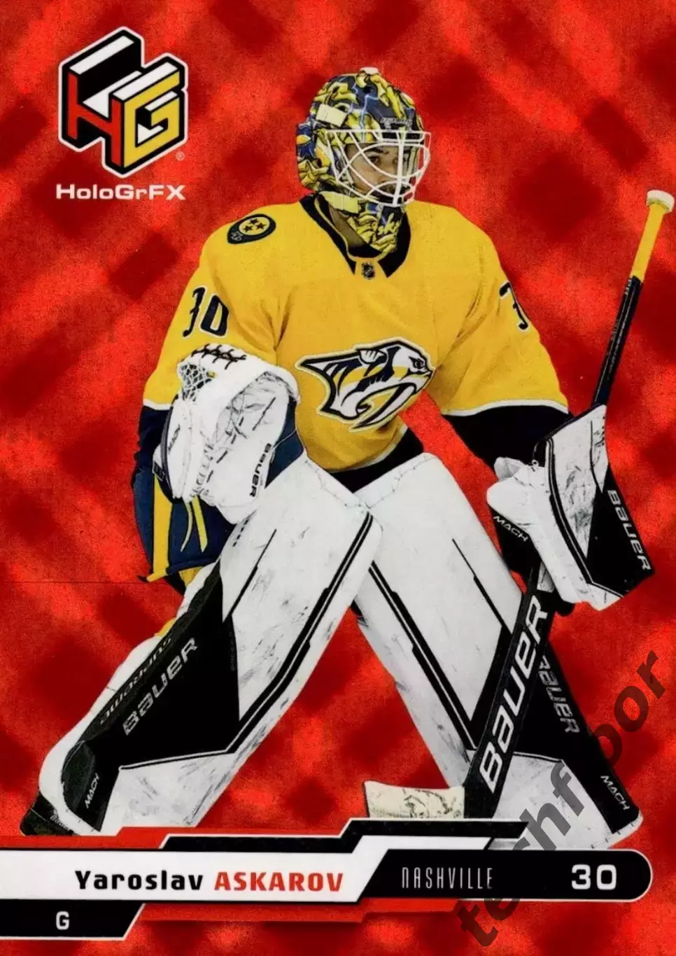 Карточка NHL Yaroslav Askarov Nashville Predators /Ярослав Аскаров Нэшвилл НХЛ