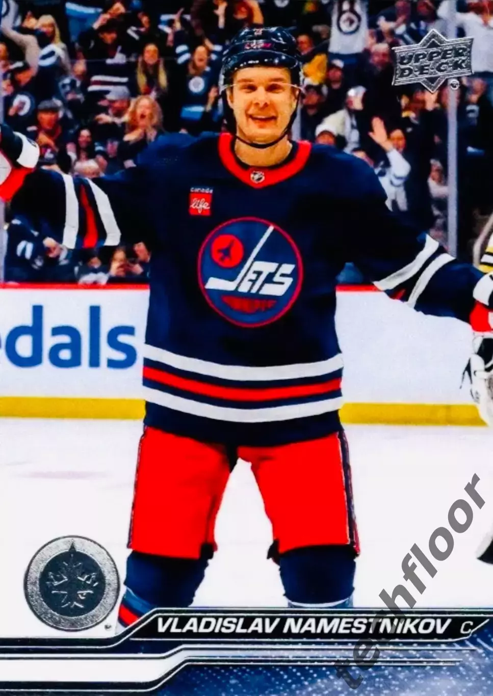 Карточка NHL Vladislav Namestnikov Winnipeg Jets/Владислав Наместников Виннипег