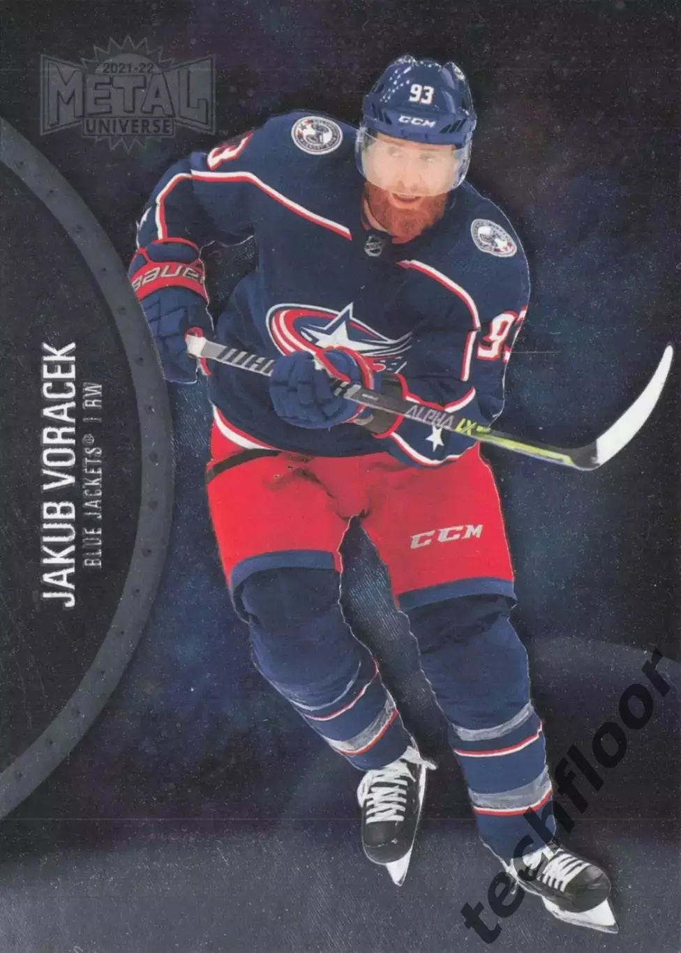 Карточка NHL Jakub Vorachek Columbus Blue Jackets/Якуб Ворачек Коламбус НХЛ