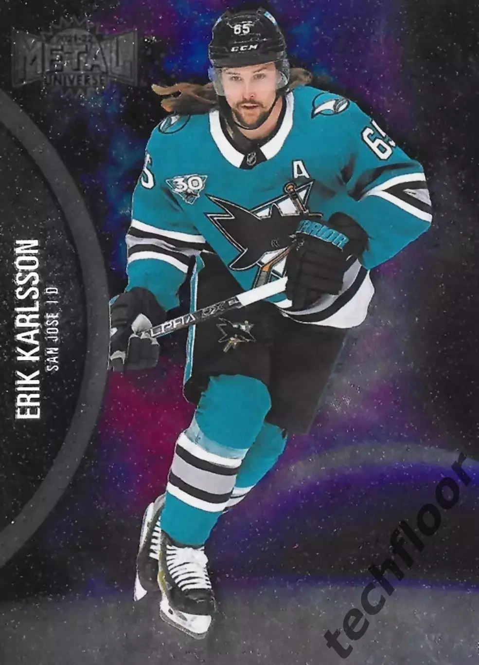Карточка NHL Erik Karlsson San Jose Sharks/Эрик Карлссон НХЛ Сан-Хосе Шаркс