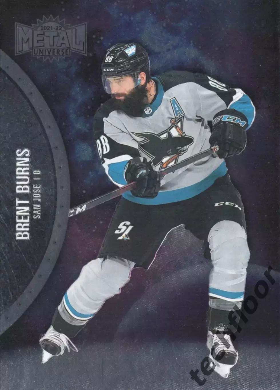 Карточка NHL Brent Burns San Jose Sharks/ Брент Бернс НХЛ Сан-Хосе Шаркс