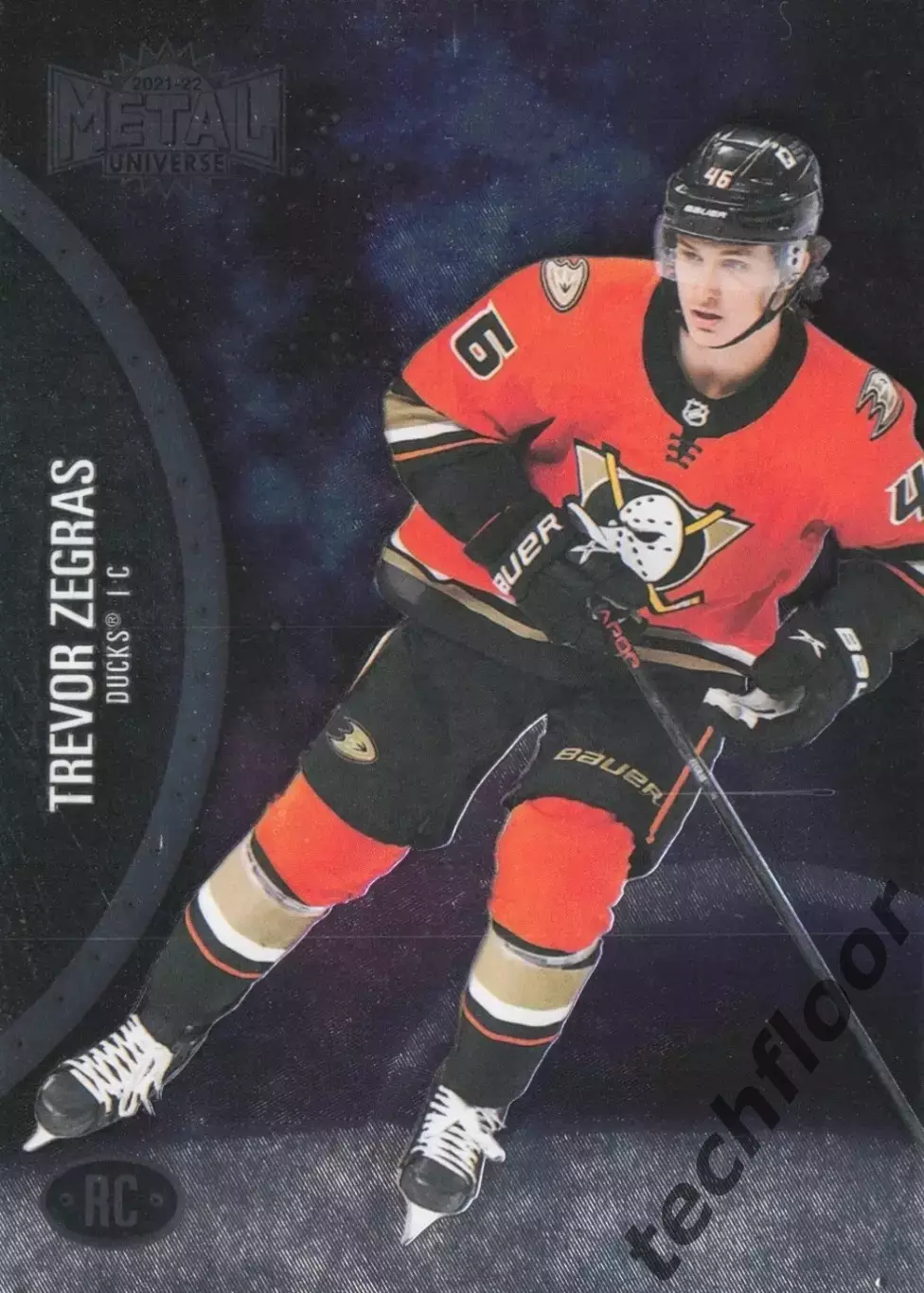 Карточка NHL Trevor Zegras Anaheim Ducks/ Тревор Зеграс Анахайм НХЛ