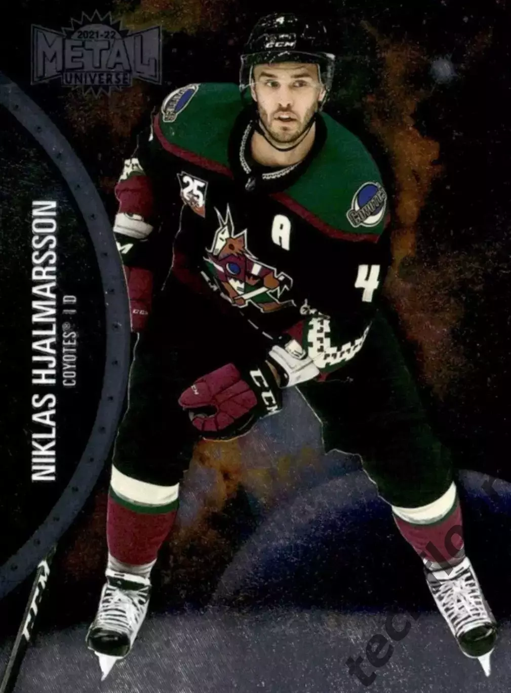 Карточка NHL Niklas Hjalmarsson Arizona Coyotes/Никлас Яльмарссон Аризона НХЛ
