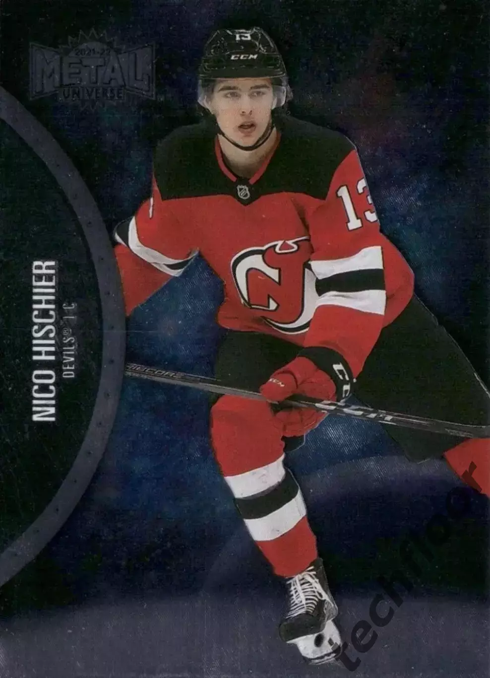 Карточка NHL Nico Hischier New Jersey Devils/Нико Хишир Нью-Джерси НХЛ