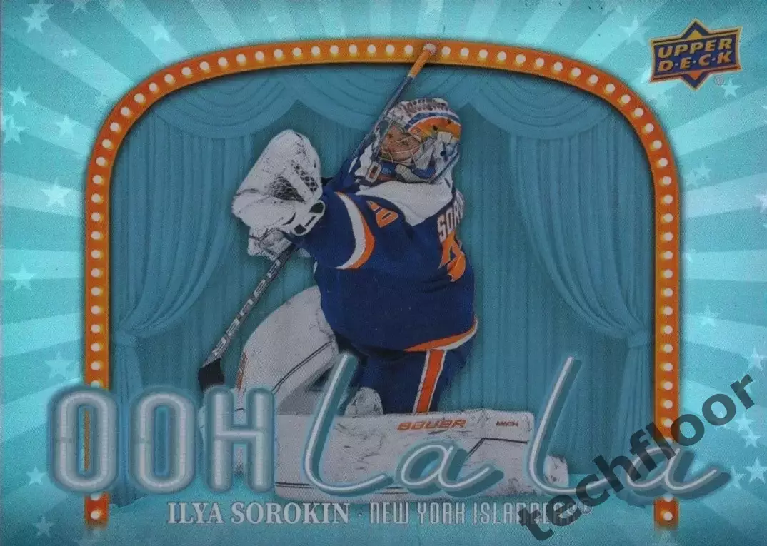 Карточка NHL Ilya Sorokin New York Islanders/ Илья Сорокин НХЛ Айлендерс