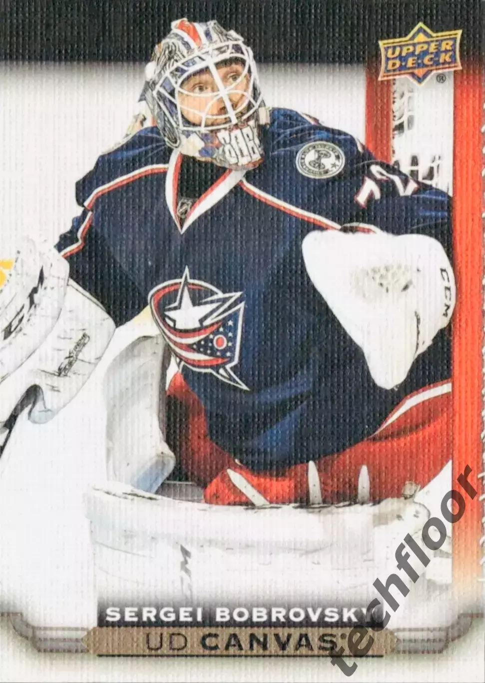 Карточка NHL Canvas Sergei Bobrovsky Columbus/Сергей Бобровский Коламбус НХЛ