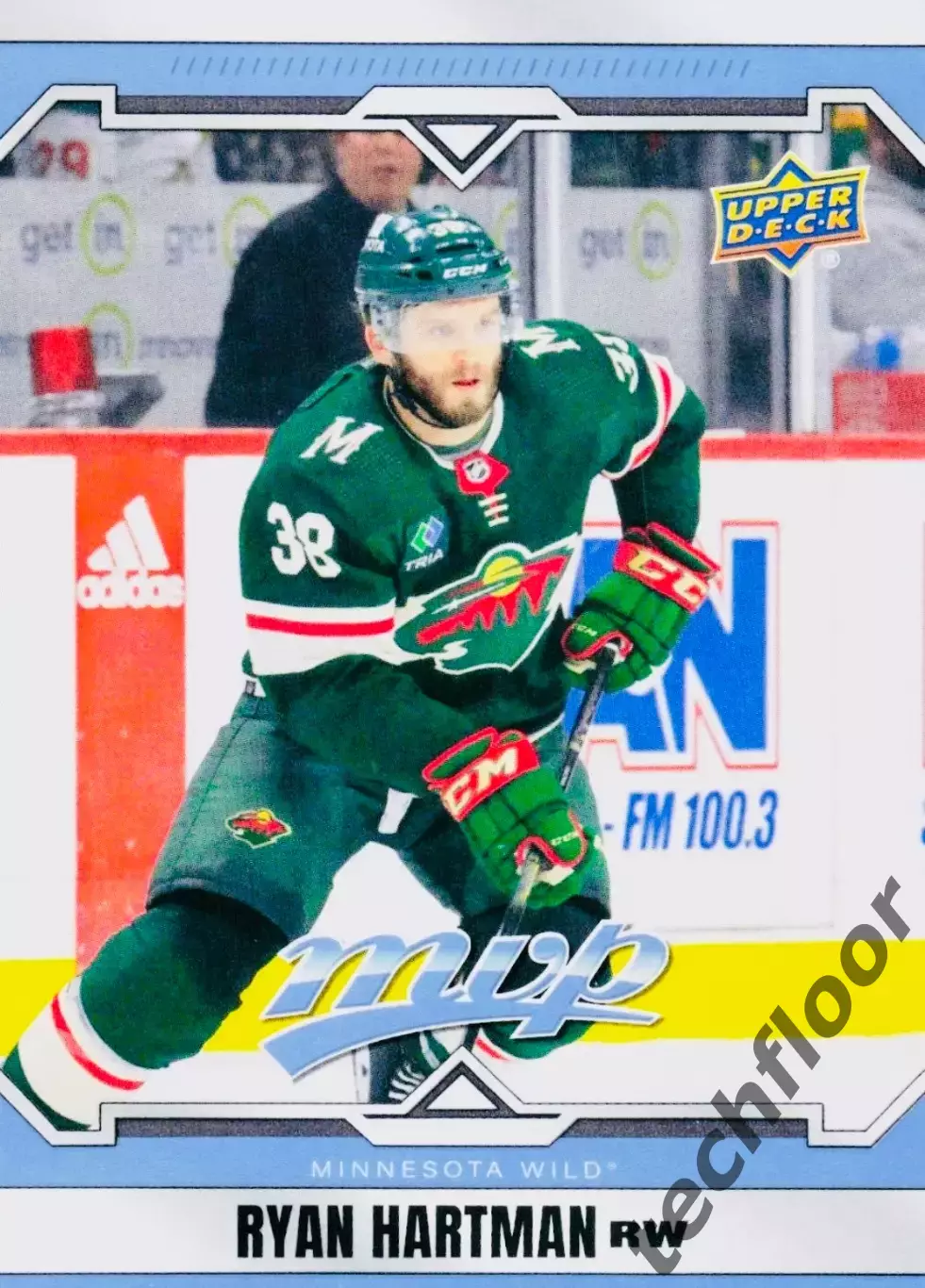 Карточка NHL Ryan Hartman Minnesota Wild/Райан Хартман Миннесота НХЛ