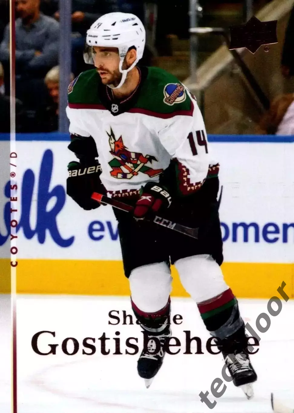 Карточка NHL Shayne Costisbehere Arizona Coyotes /Шейн Гостисбеер Аризона НХЛ