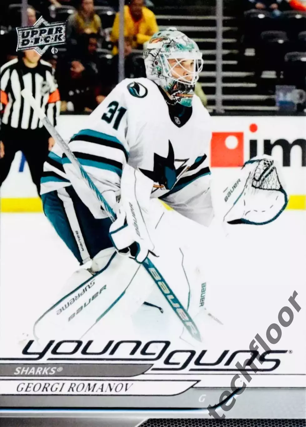 Карточка NHL Georgi Romanov San Jose Sharks/Георгий Романов Сан-Хосе Шаркс НХЛ