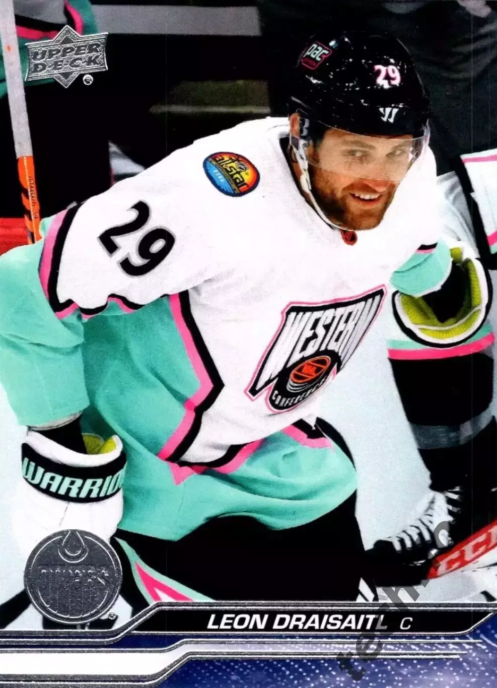 Карточка NHL Leon Draisaitl Edmonton Oilers / Леон Драйзайтль Эдмонтон НХЛ