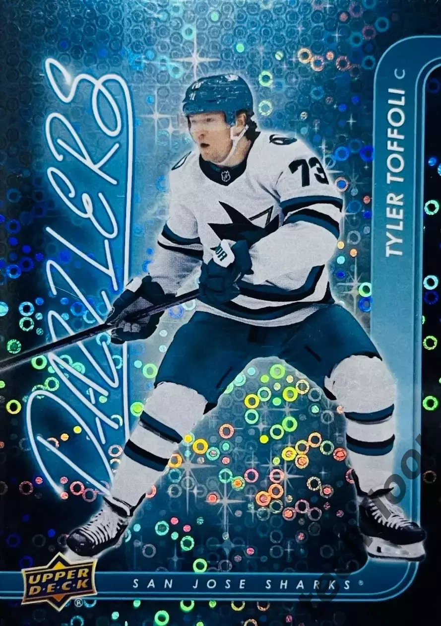 Карточка NHL Tyler Toffoli San Jose Sharks/Тайлер Тоффоли НХЛ Сан-Хосе Шаркс