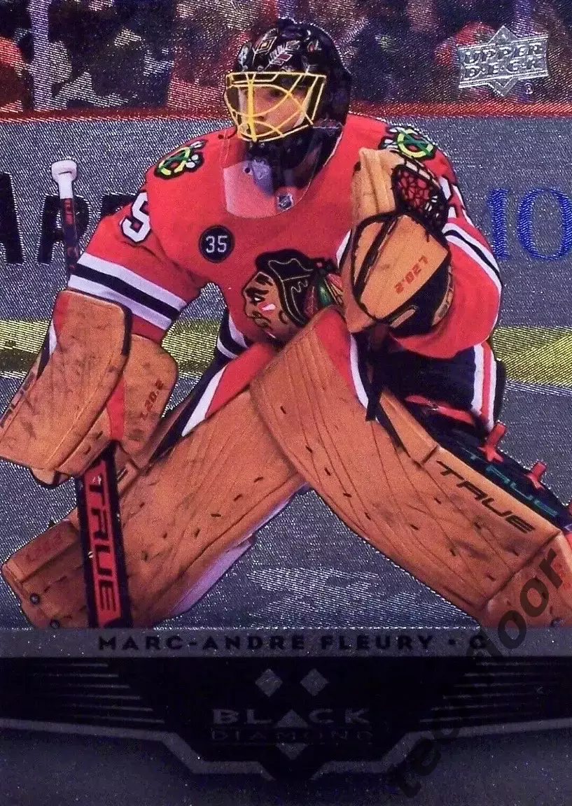Карточка NHL Marc-Andre Fleury Chicago Blackhawks/Марк-Андре Флери Чикаго НХЛ