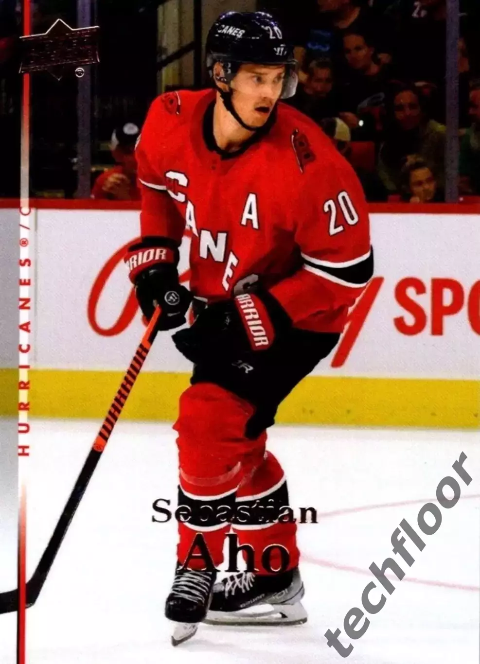 Карточка NHL Sebastian Aho Carolina Hurricanes/Себастьян Ахо НХЛ Каролина