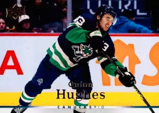 Карточка NHL Quinn Hughes Vancouver Canucks/Куинн Хьюз Ванкувер НХЛ