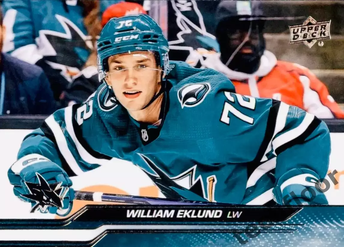 Карточка NHL William Eklund San Jose Sharks /Виллиам Эклунд Сан-Хосе НХЛ