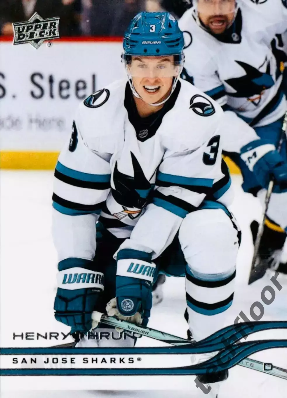 Карточка NHL Henry Thrun San Jose Sharks/ Генри Тран Сан-Хосе Шаркс НХЛ